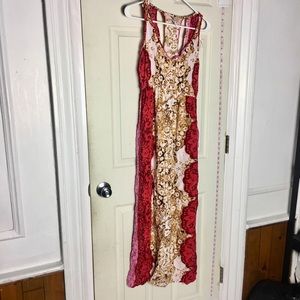 Forever21 contemporary dress maxi multicolor S